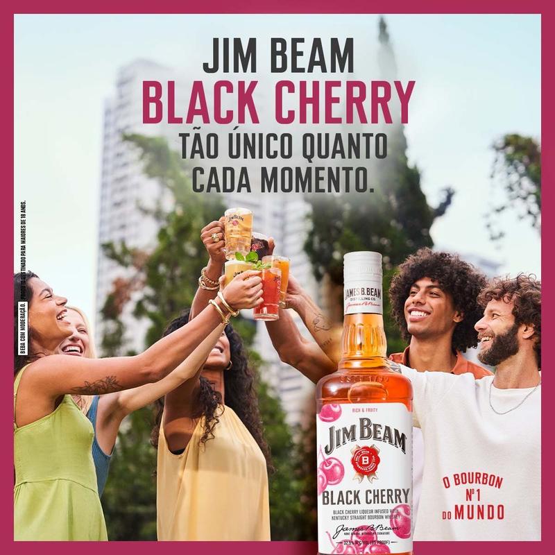 Whisky Bourbon Jim Beam Cherry 1L - Whisky - Magazine Luiza